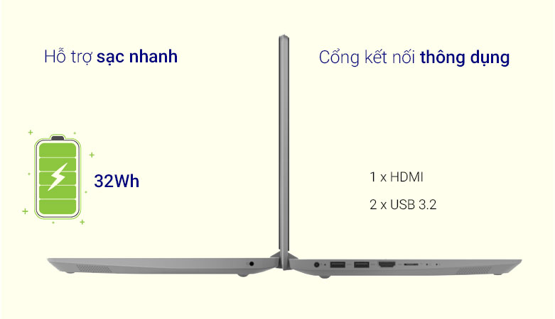 Máy tính xách tay/ Laptop Lenovo Ideapad 1 11IGL05-81VT006FVN | Cổng kết nối thông dụng