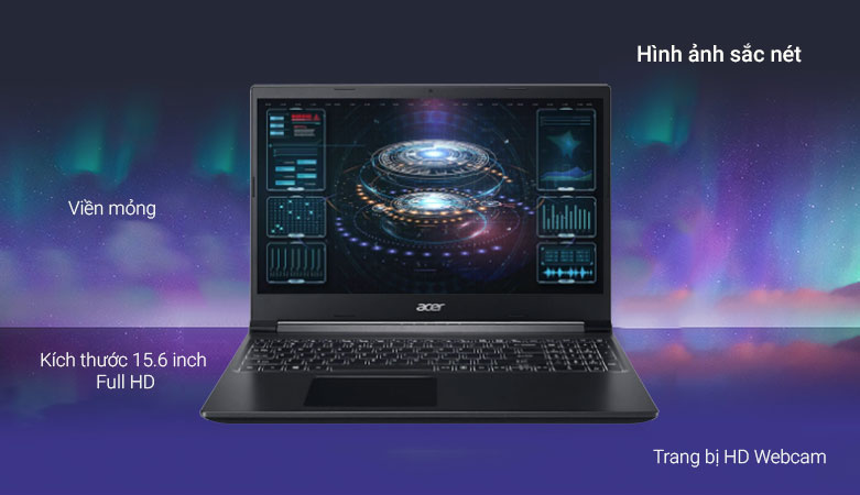 Laptop Acer Aspire 7 A715-42G-R6ZR | Hình ảnh sắc nét