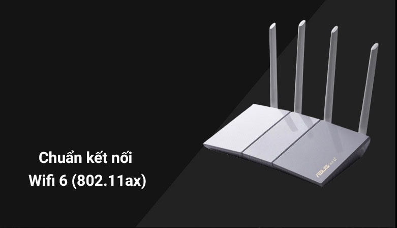 Thiết bị mạng Asus RT-AX55 (trắng) | Chuẩn kết nối wifi 6