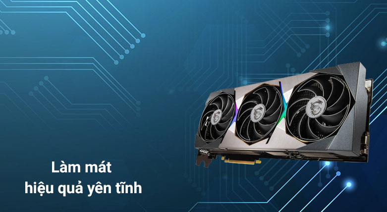 Card màn hình/ VGA MSI GeForce RTX 3070 Ti SUPRIM X 8G | Làm mát hiệu quả yên tĩnh