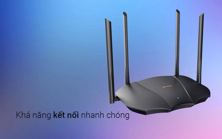 Thiết bị mạng/ Router Tenda WIFI 6 TX9 pro | Khả năng kết nối nhanh chóng