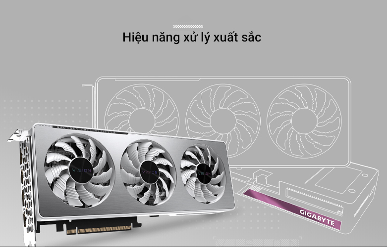 Card màn hình/ VGA Gigabyte GeForce RTX 3060 VISION OC 12G | Hiệu năng xử lý xuất sắc