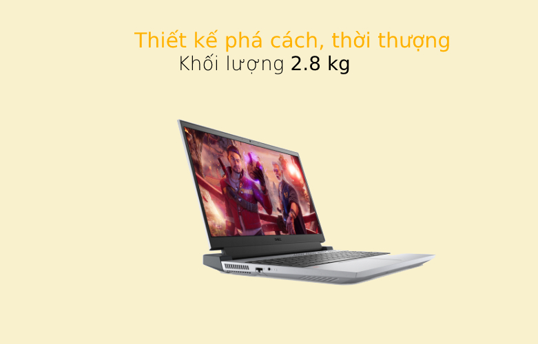 Laptop Dell Gaming G15 5515 (5515-70266674) (AMD Ryzen 7 5800H) (Xám) | Thiết kế phá cách thời thượng