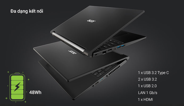 Laptop Acer Aspire 7 A715-42G-R6ZR | Đa dạng kết nôi