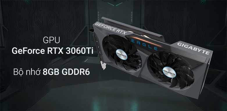 Card màn hình/ VGA Gigabyte GeForce RTX™ 3060 Ti EAGLE 8G | GPU Geforce RTX