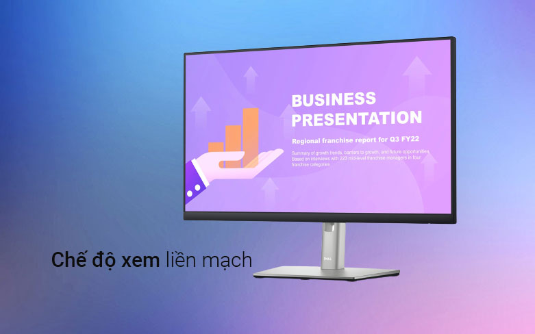 Màn hình LCD Dell 23.8'' P2422HE (1920x1080, IPS, 60Hz, 5ms GtG) | Chế độ xem liền mạch