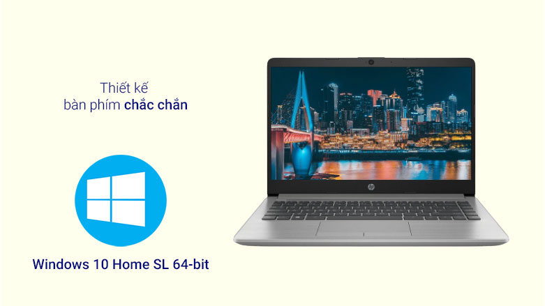 Laptop HP 240 G8 (518W3PA) (i5-1135G7) (Bạc) | Thiết kế bàn phím chắc chắn