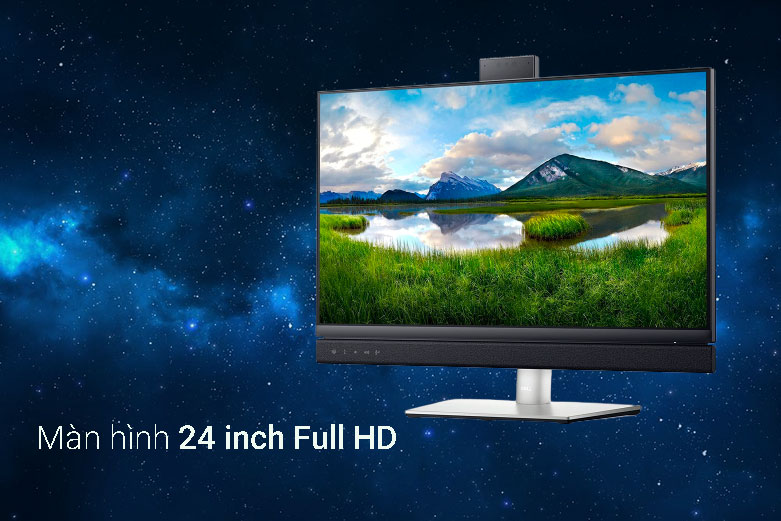 Màn hình LCD Dell 23.8'' C2422HE (1920 x 1080, IPS, 60Hz, 5ms GtG) | Thiết kế chân đế nhỏ gọn