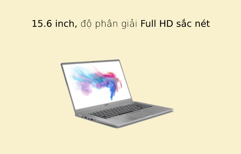 Máy tính xách tay/ Laptop MSI Modern 15 A10M-667VN (i5-10210U) (Xám) | Hiệu suất tuyệt vời