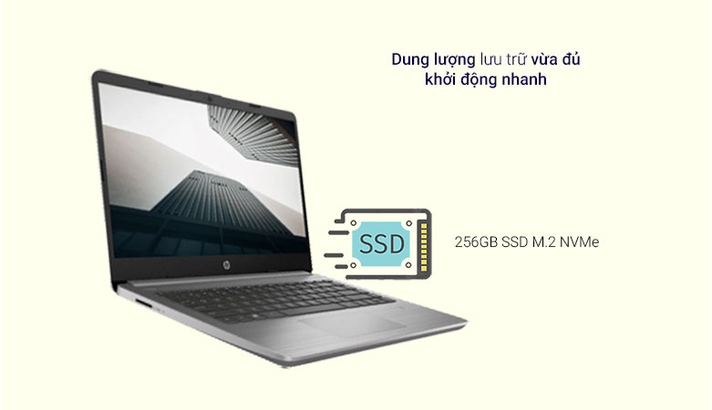 Máy tính xách tay/ Laptop HP 340s G7 (36A43PA) (i5-1035G1) (Xám) | Dung lượng lưu trữ vừa đủ