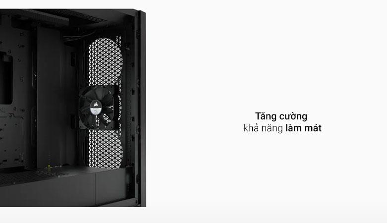 Vỏ máy tính/ Case Corsair 5000D Airflow TG Black | Tăng cường khả năng làm mát