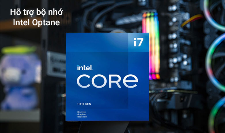 Bộ vi xử lý/ CPU Intel Core i7-11700F 2.50 Up to 4.90GHz, 16M, 8 Cores 16 Threads | Hỗ trợ bộ nhớ Intel Optane