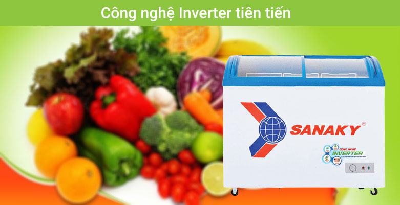 TỦ ĐÔNG CỬA KIẾNG LÙA SANAKY INVERTER 450 LÍT VH-6899K3 ĐỒNG | Công nghệ tiên tiến