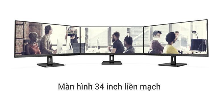 Màn hình LCD AOC 34'' Q34E2A | Màn hình 34 inch liền mạch