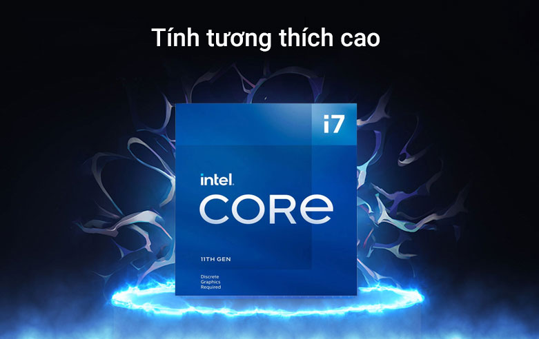 Bộ vi xử lý/ CPU Intel Core i7-11700F 2.50 Up to 4.90GHz, 16M, 8 Cores 16 Threads | Tính tương thích cao