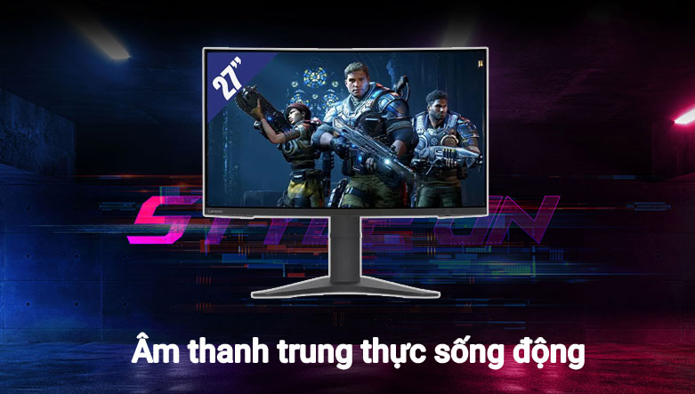 Màn hình LCD Lenovo 27'' G27c-10 | Âm thanh trung thực sống động