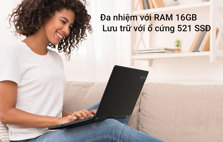 Máy tính xách tay/ Laptop Acer TravelMate P2 TMP214-53-5571 | Lưu trữ với ổ cứng 521 SSD