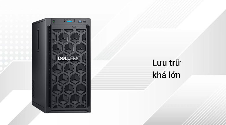 Máy chủ Server Dell PowerEdge T140 (42DEFT140-002) (Intel Xeon E-2224 / 2x8GB / 1TB 7.2K / No OS) | Lưu trữ khá lớn