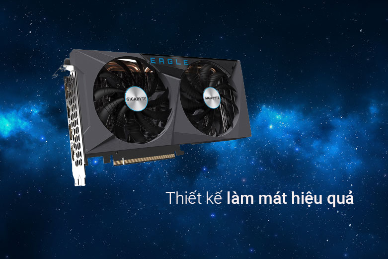 VGA Gigabyte GeForce RTX 3060 EAGLE OC 12G| Thiết kế làm mát hiệu quả