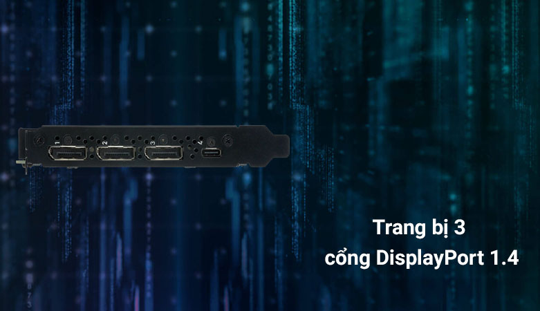 VGA Leadtek NVIDIA Quadro RTX4000 8GB GDDR6 | Trang bị cổng kết nối hiện đại