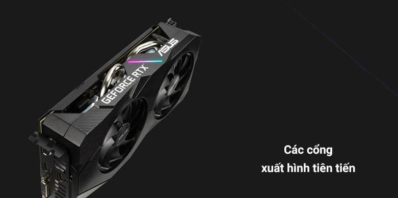 Card màn hình/ VGA Asus Dual GeForce RTX 2060 6G EVO GDDR6 | Các cổng xuất hình tiên tiến