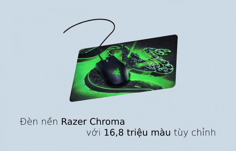 Combo Chuột Razer Abysuss Lite + Lót chuột Razer Goliathus Mobile Construction Edition | Đèn nền với 16,8 Triệu màu tùy chỉnh