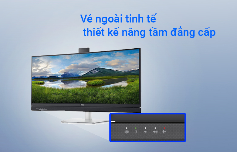 Màn hình LCD Dell 34.14'' C3422WE | Vẻ ngoài tinh tế thiết kế nâng tầm đẳng cấp