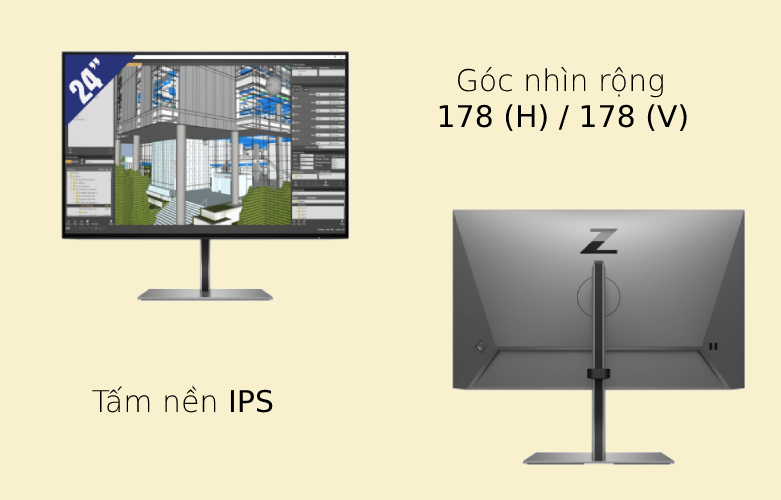 Màn hình LCD HP Z24n G3| Góc nhìn rộng 