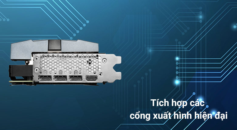 Card màn hình/ VGA MSI GeForce RTX 3070 Ti SUPRIM X 8G | Tích hợp các cổng xuất hình hiện đại