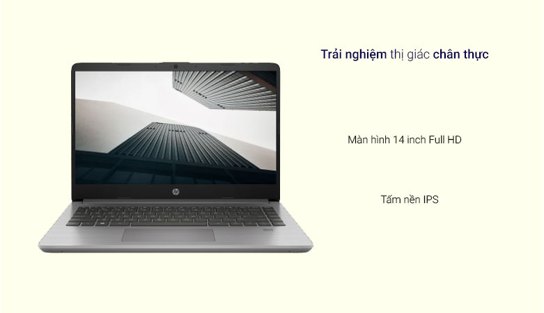 Máy tính xách tay/ Laptop HP 340s G7 (36A43PA) (i5-1035G1) (Xám) | Trải nghiệm thị giác chân thực