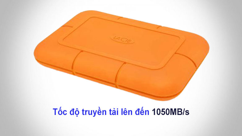 Ổ cứng gắn ngoài SSD LaCie Rugged Thunderbolt 3 1TB USB-C (STHR1000800) | Tốc độ truyền tải cao