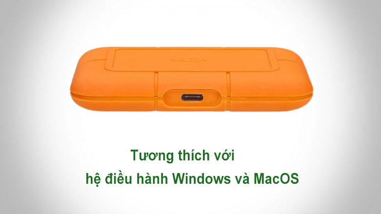 Ổ cứng gắn ngoài SSD LaCie Rugged Thunderbolt 3 2TB USB-C | Tương thích với nhiều hệ điều hành 