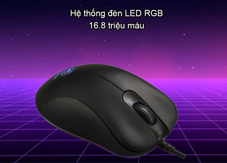 Chuột gaming E-dra EM660 FPS Pro (Đen) | Hệ thống đèn LED RGB