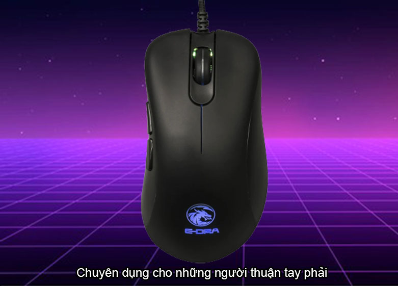 Chuột gaming E-dra EM660 FPS Pro (Đen) | Chuyên dụng cho những người thuận tay phải