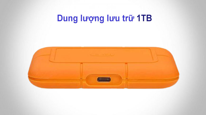 Ổ cứng gắn ngoài SSD LaCie Rugged Thunderbolt 3 1TB USB-C (STHR1000800) | Dung lượng lưu trữ 1TB