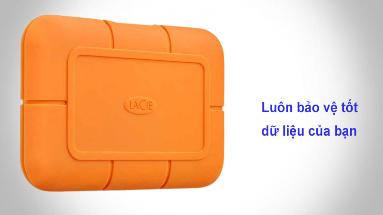 Ổ cứng gắn ngoài SSD LaCie Rugged Thunderbolt 3 1TB USB-C (STHR1000800) | Bảo vệ tốt dữ liệu