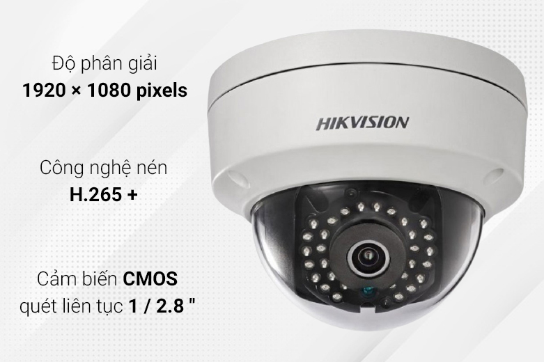 Camera Hikvision DS-2CD1123G0-I | Độ phân giải hiện đại