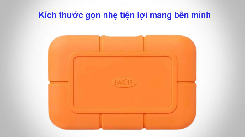 Ổ cứng gắn ngoài SSD LaCie Rugged Thunderbolt 3 1TB USB-C (STHR1000800) | Kích thước nhỏ gọn