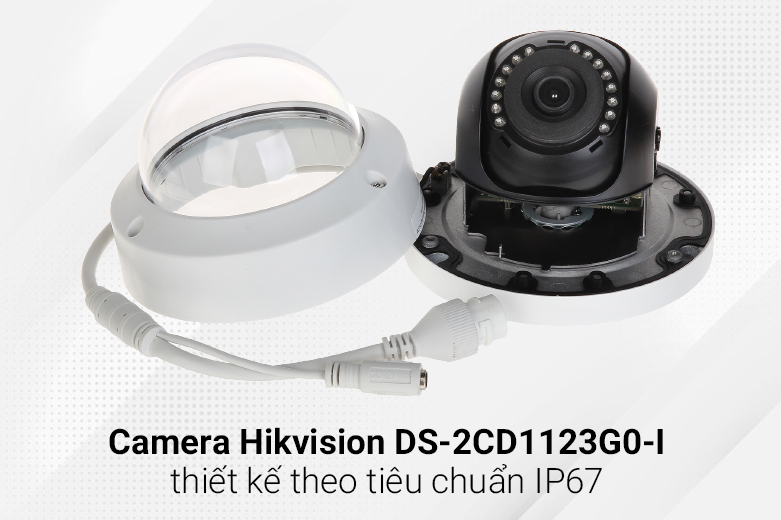 Camera Hikvision DS-2CD1123G0-I | Thiết kế theo tiêu chuẩn IP67