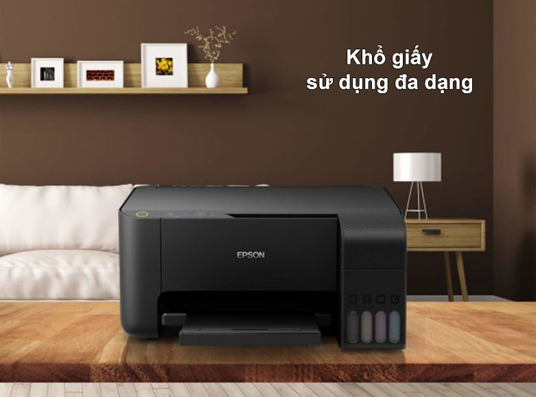 Máy in Epson L3150 || Khổ giấy đa dạng