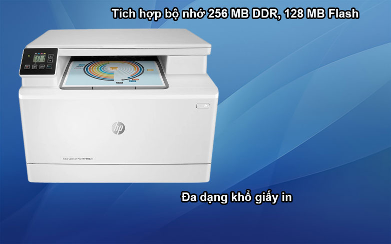 Máy in HP Pro MFP M182n-7KW54A || Tích hợp bộ nhớ