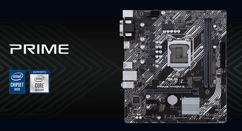 Mainboard ASUS PRIME H410M-E/CSM | Hỗ trợ Chipset H410 và Socket 1200