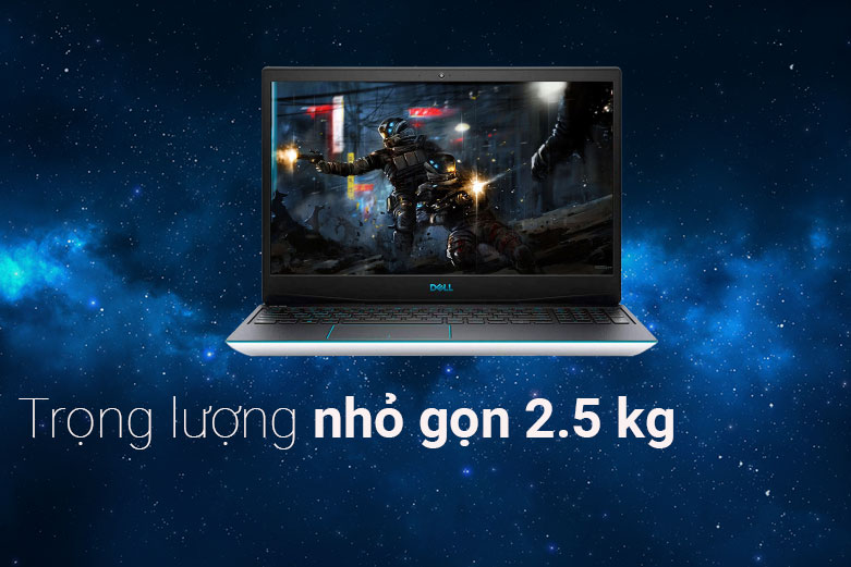 Máy tính xách tay/ Laptop Dell Gaming G3 3500 (G3500Cw) (i7-10750H) (Trắng) | Trọng lượng nhỏ gọn