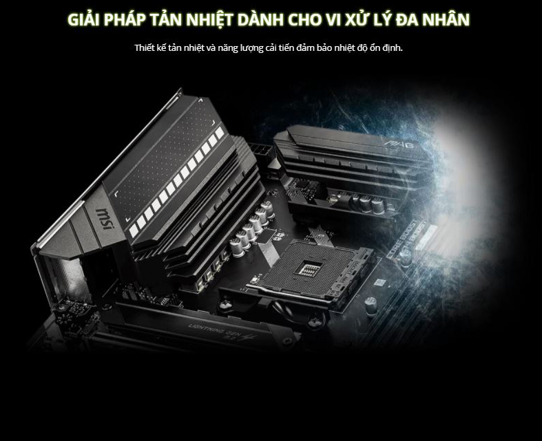 Mainboard MSI MAG B550 TOMAHAWK (911-7C91-002) | Tản nhiệt cao cấp