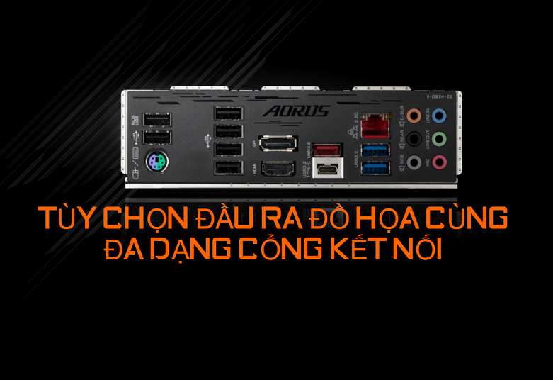 Mainboard Gigabyte B560M AORUS PRO | Đầu ra tùy chọn