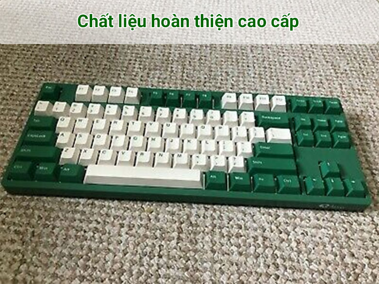 Bàn phím cơ Akko 3098 DS Matcha Red Bean (Akko Pink Switch V2) | Chất liệu hoàn thiện cao cấp