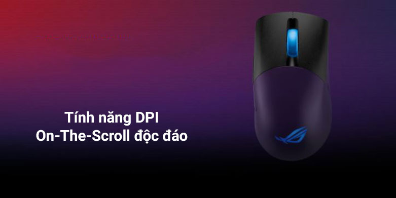 Chuột gaming không dây Asus ROG Keris Wireless (P513) (Đen) | Tính năng DPI độc đáo