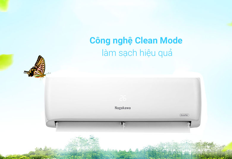 Máy lạnh Nagakawa Inverter 2 HP NIS-C18R2H08 | Công nghệ làm sạch hiệu quả