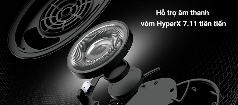 Tai nghe không dây HyperX Cloud II Wireless (Đỏ) | Hỗ trợ âm thanh vòm
