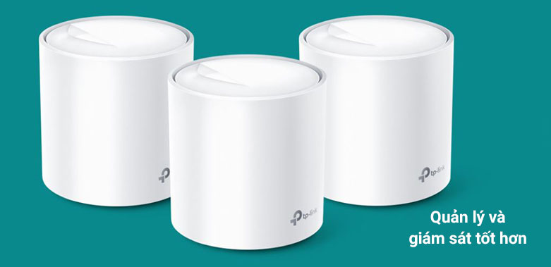 Thiết bị mạng Wifi Mesh 6 TPLink Deco X60 (3-pack) | Quản lý và giám sát tốt hơn